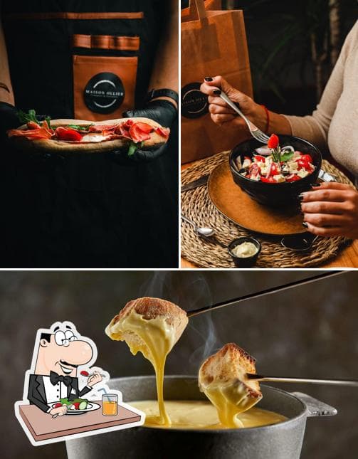 Sandwich, salade et fondue Maison Ollier